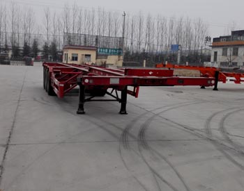 危險(xiǎn)品罐箱骨架運(yùn)輸半掛車 title